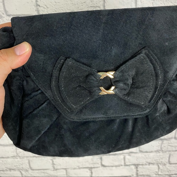 Vintage 80's velvet clutch - Picture 3 of 8